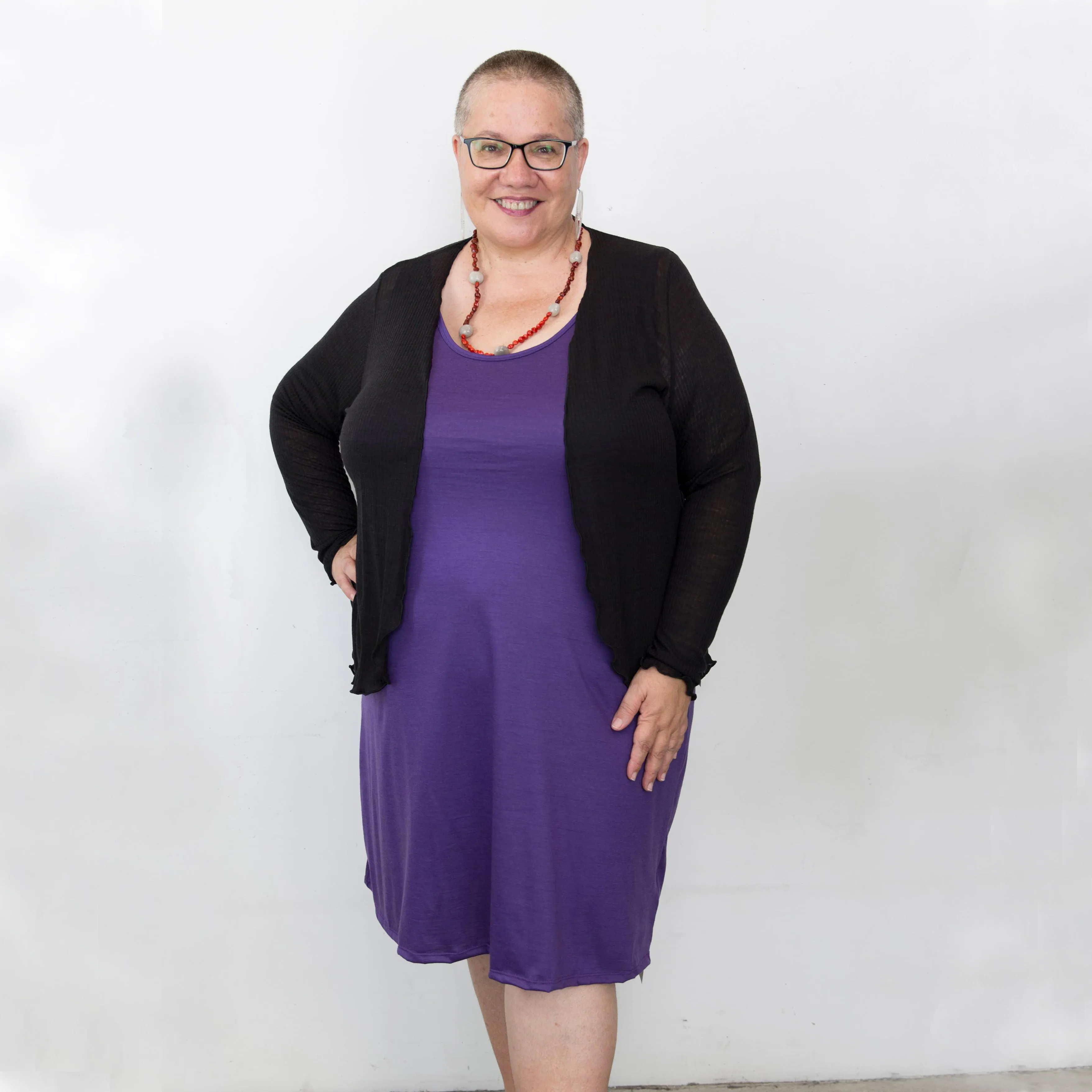 #420L Long Shift Merino Dress 175gsm