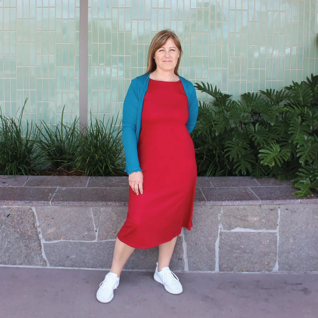 #420L Long Shift Merino Dress 175gsm