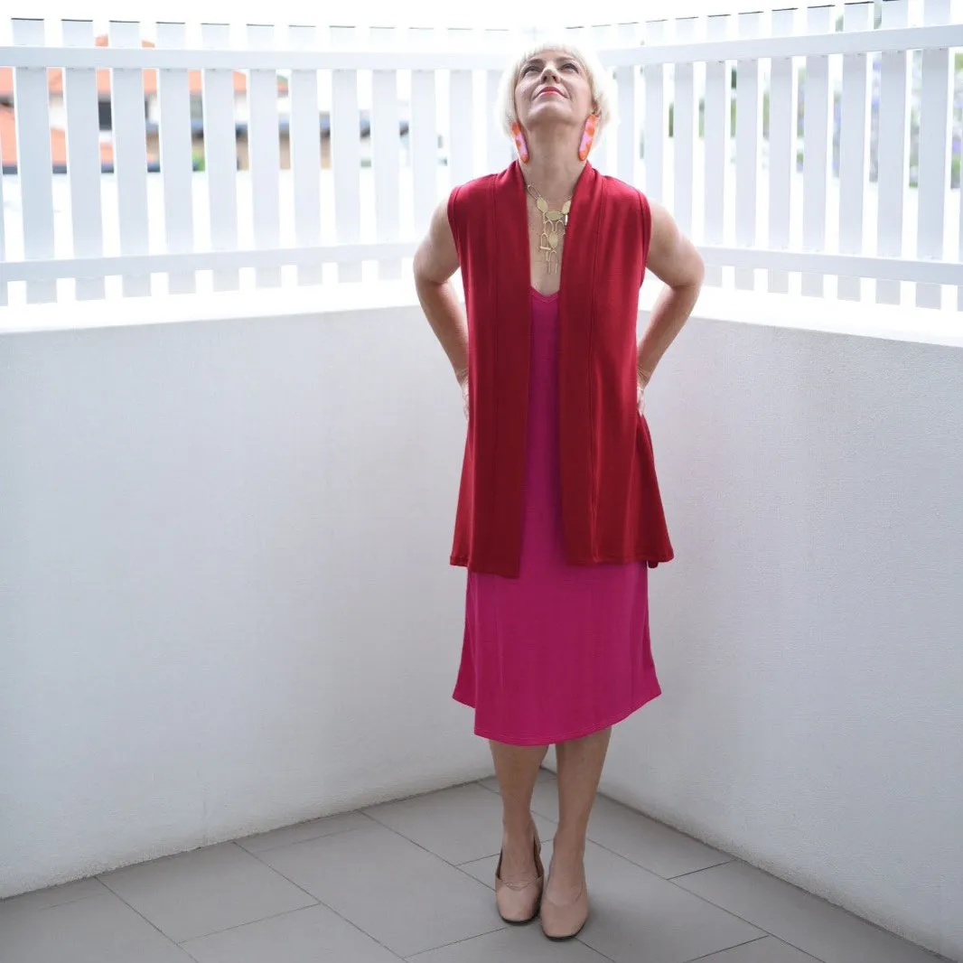 #420L Long Shift Merino Dress 175gsm