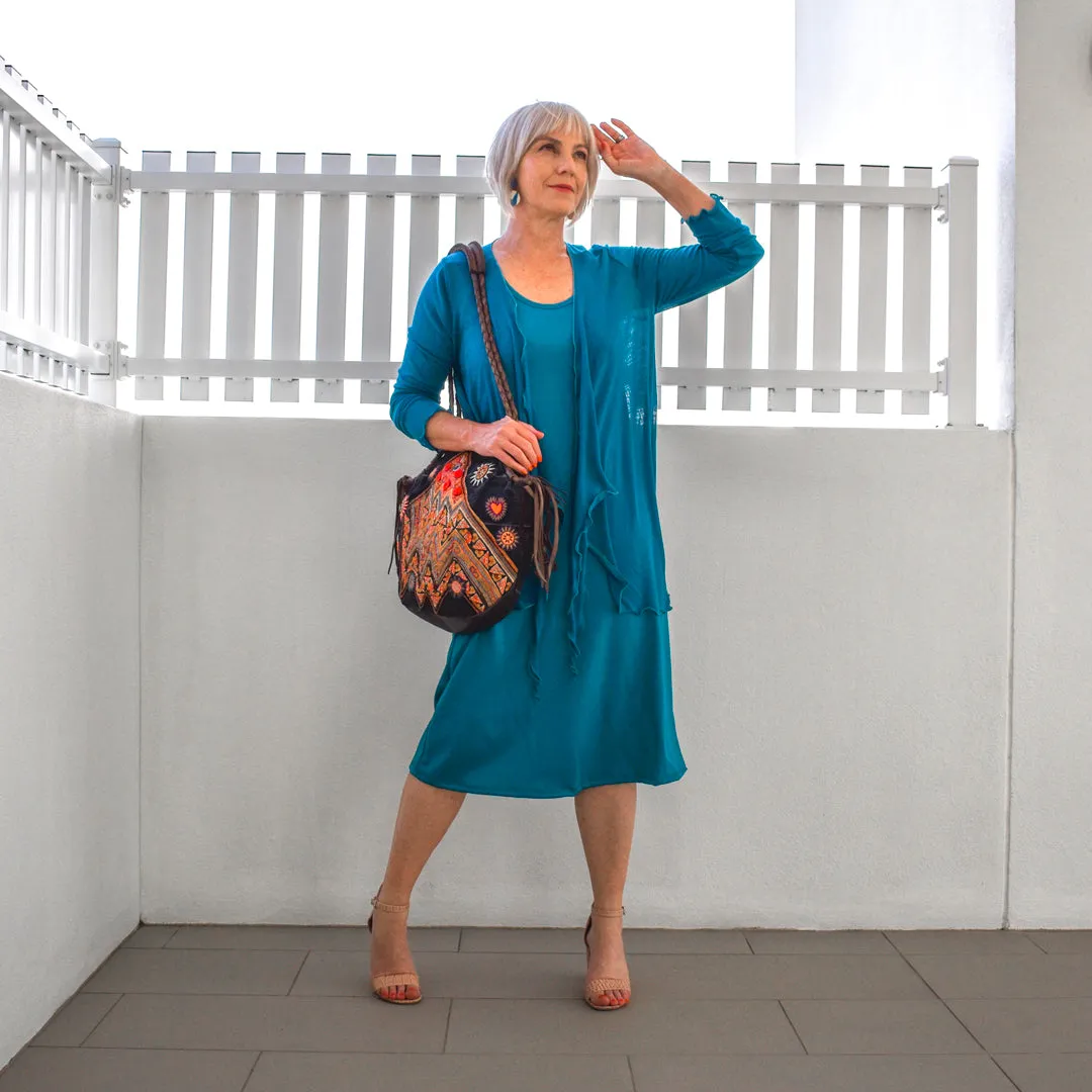 #420L Long Shift Merino Dress 175gsm