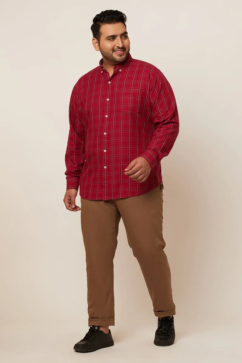 70's Red Check Shirt