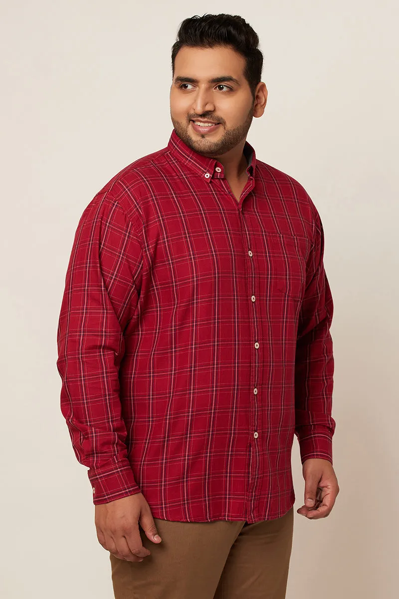 70's Red Check Shirt