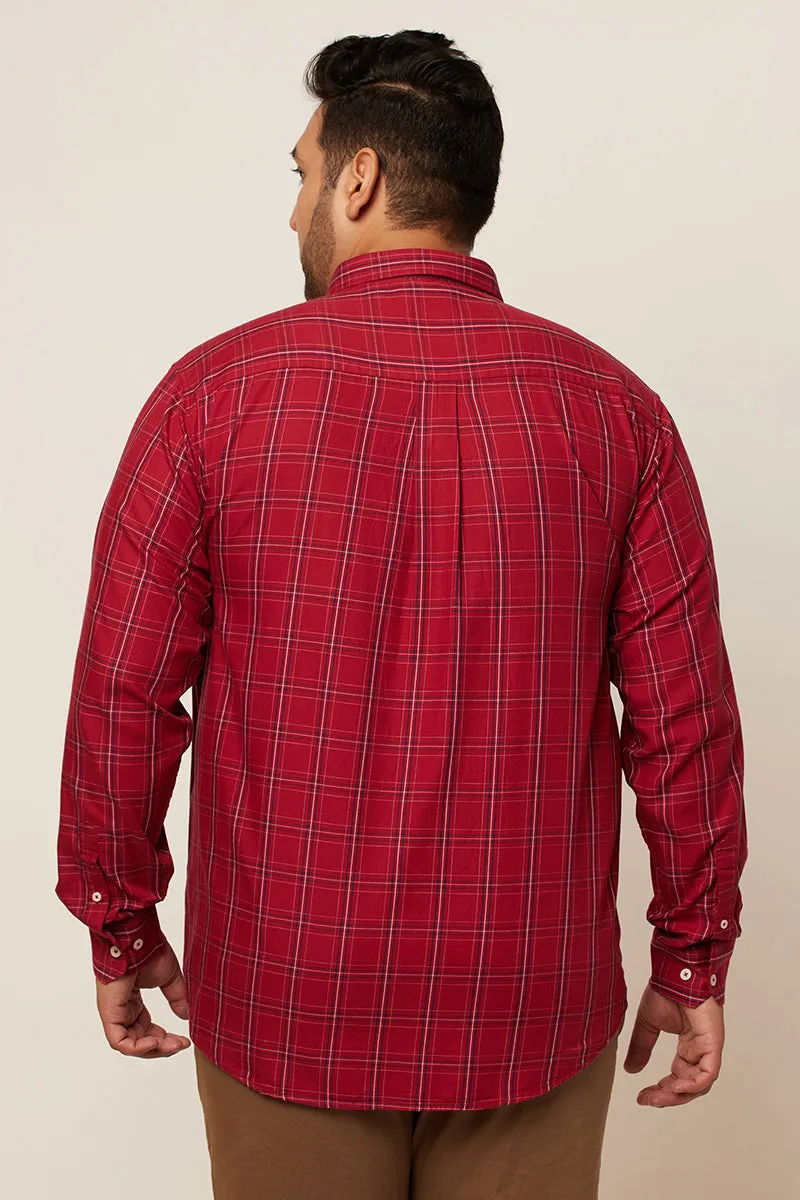 70's Red Check Shirt