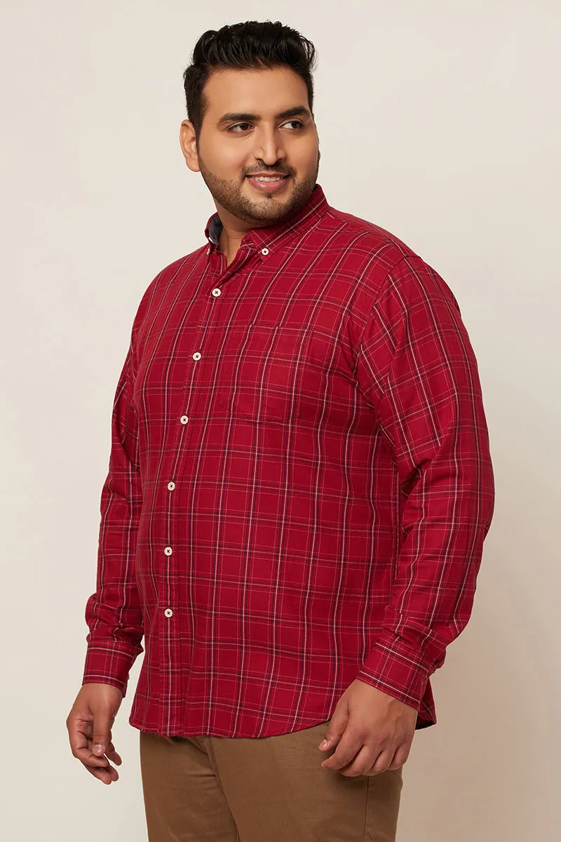 70's Red Check Shirt