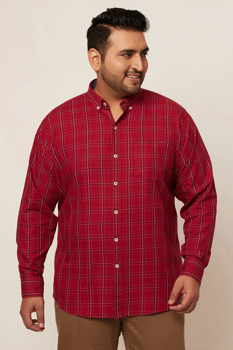 70's Red Check Shirt