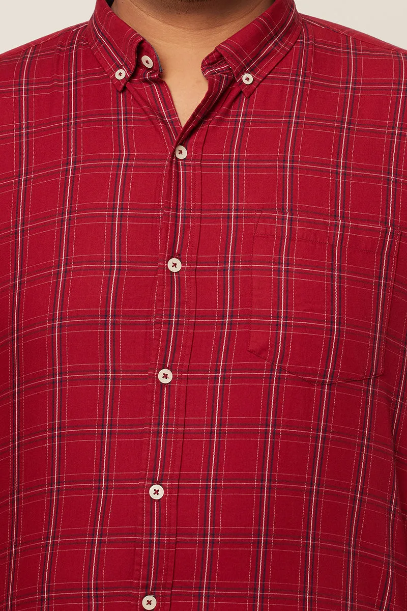 70's Red Check Shirt