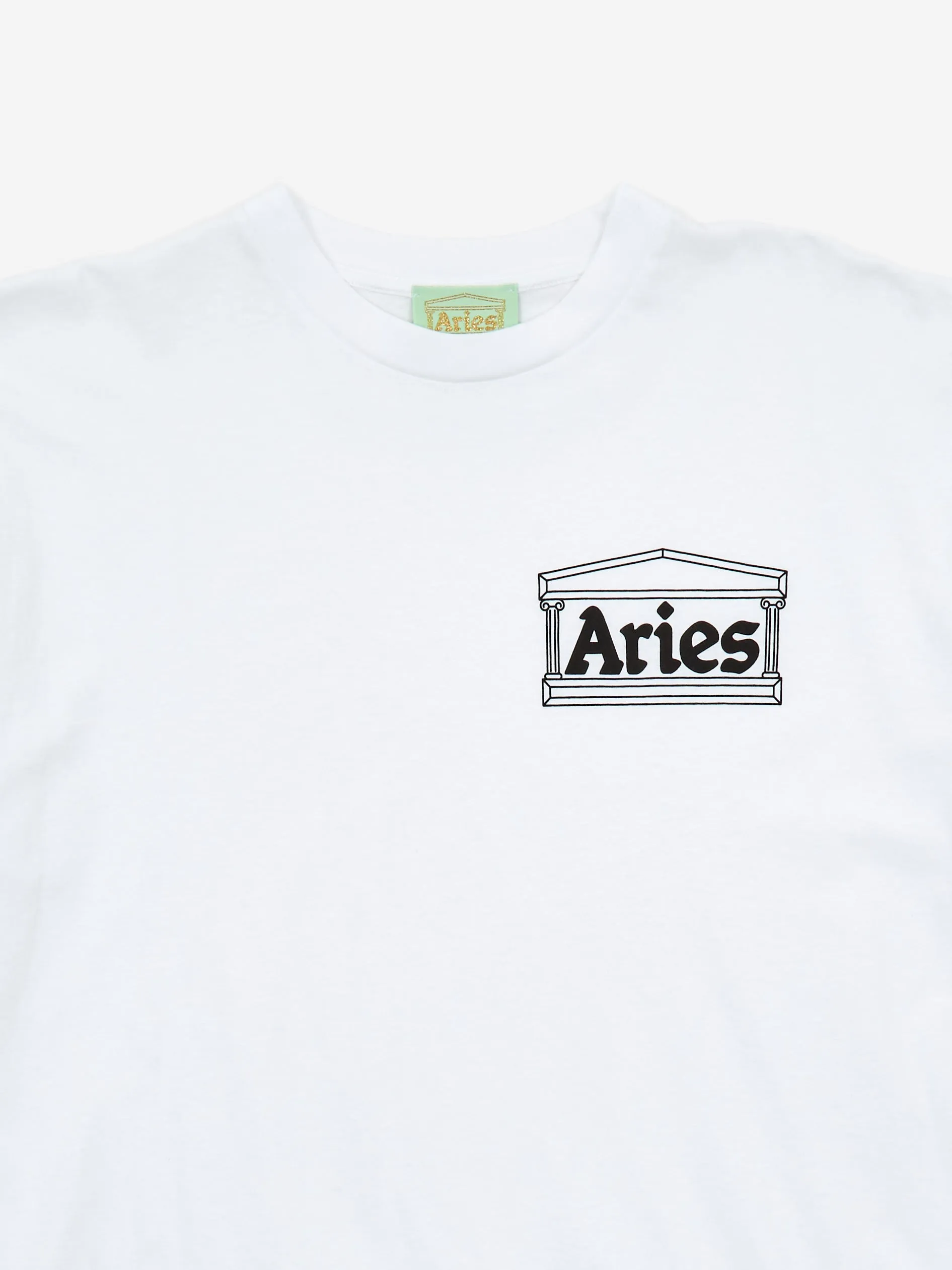 Aries Temple Shortsleeve T-Shirt - White