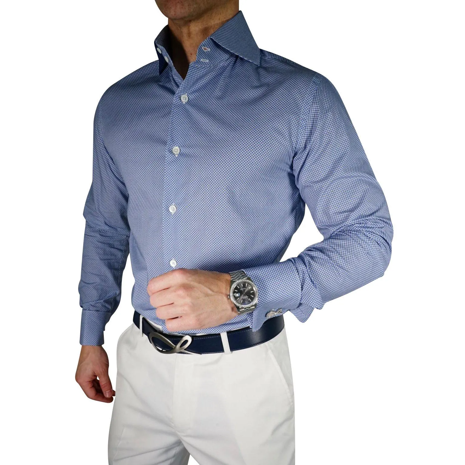 Azure Mosaic Dress Shirt @ The Vault
