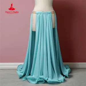 Bellydance Costumes Customized Sexy Split Chiffon Long Skirt Adult Children Oriental Dance Professional Performance Clothing