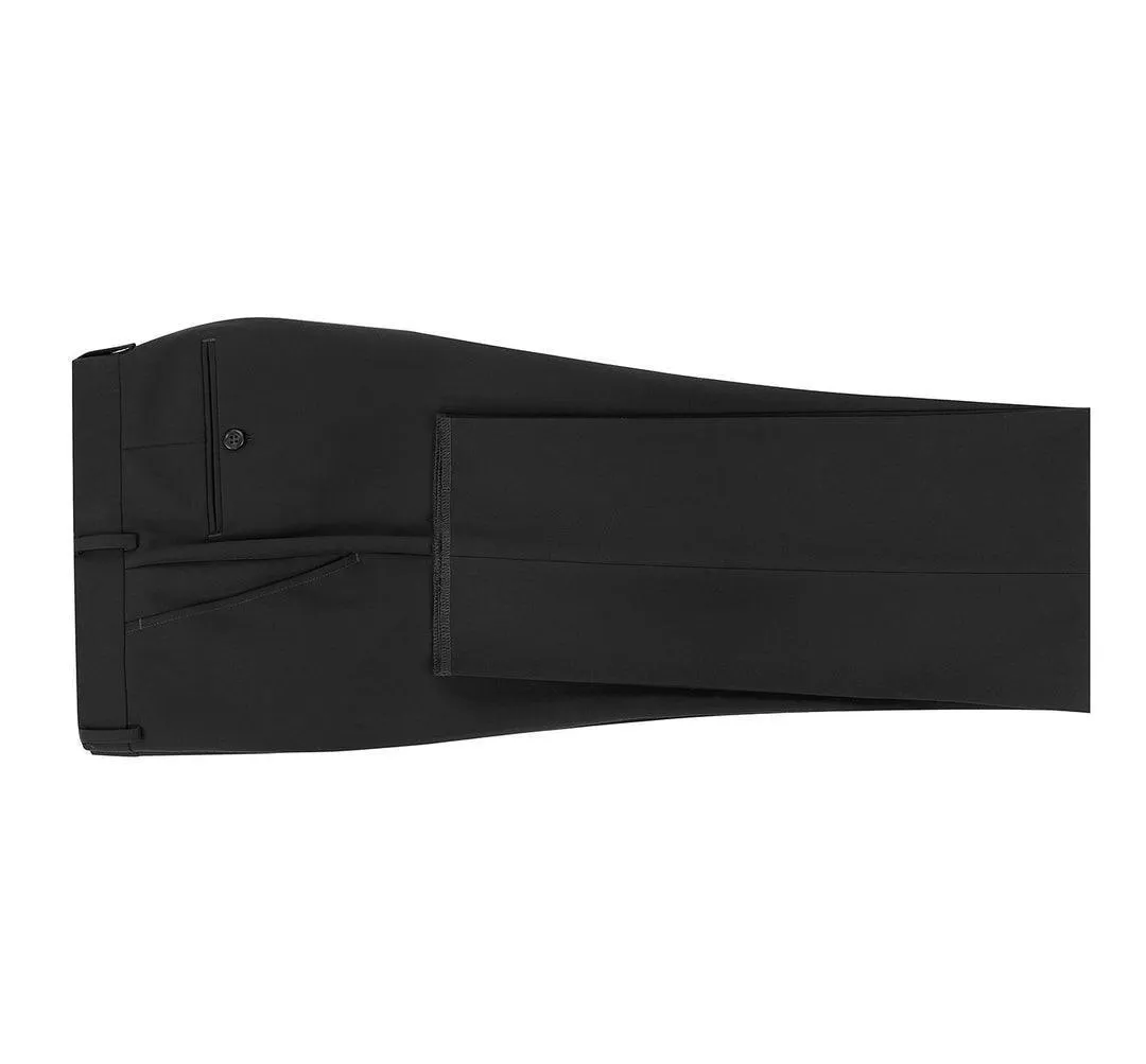 Black Flat Front Pants