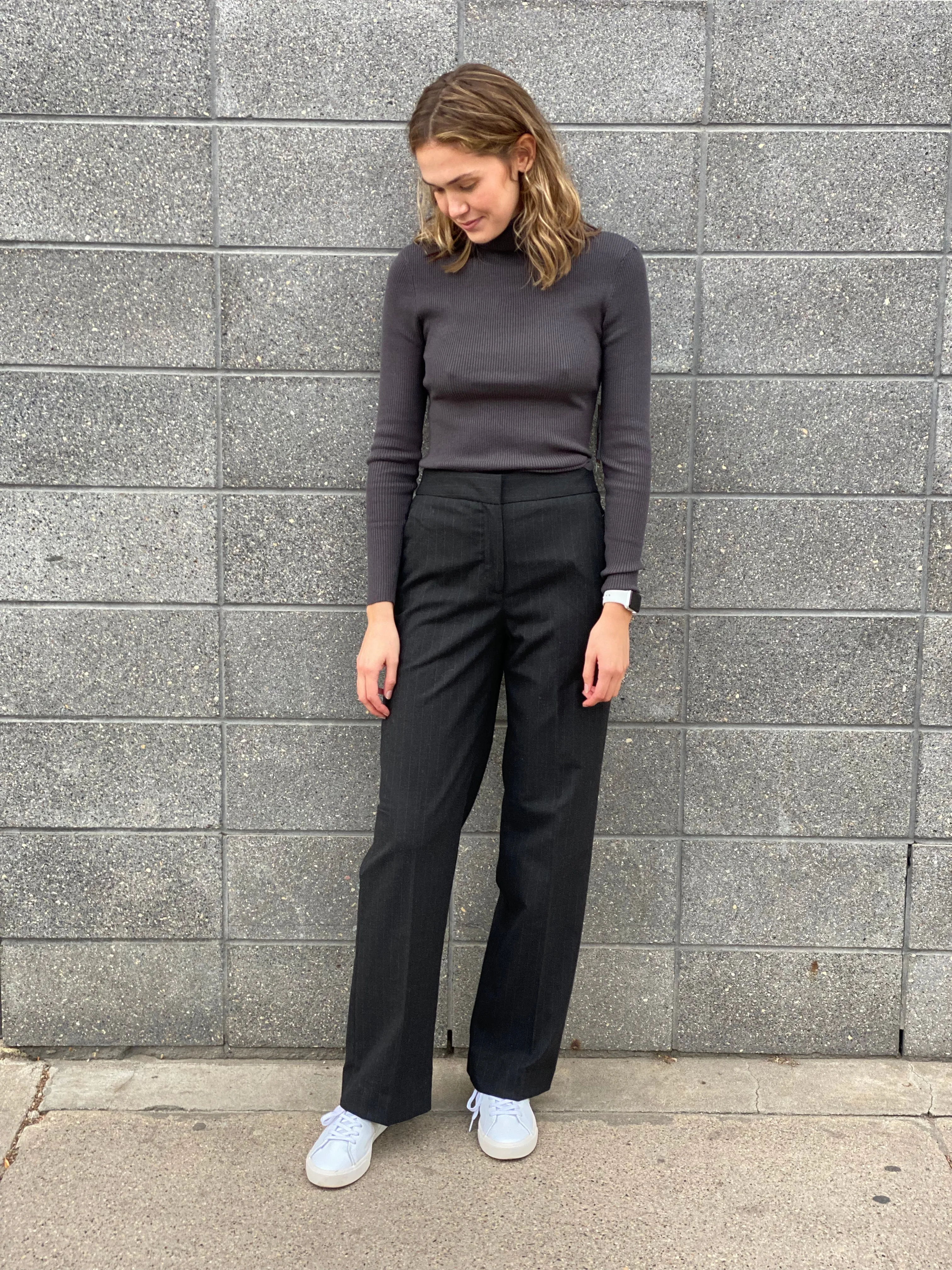 BLAKE FLANNEL FLAT FRONT TROUSER