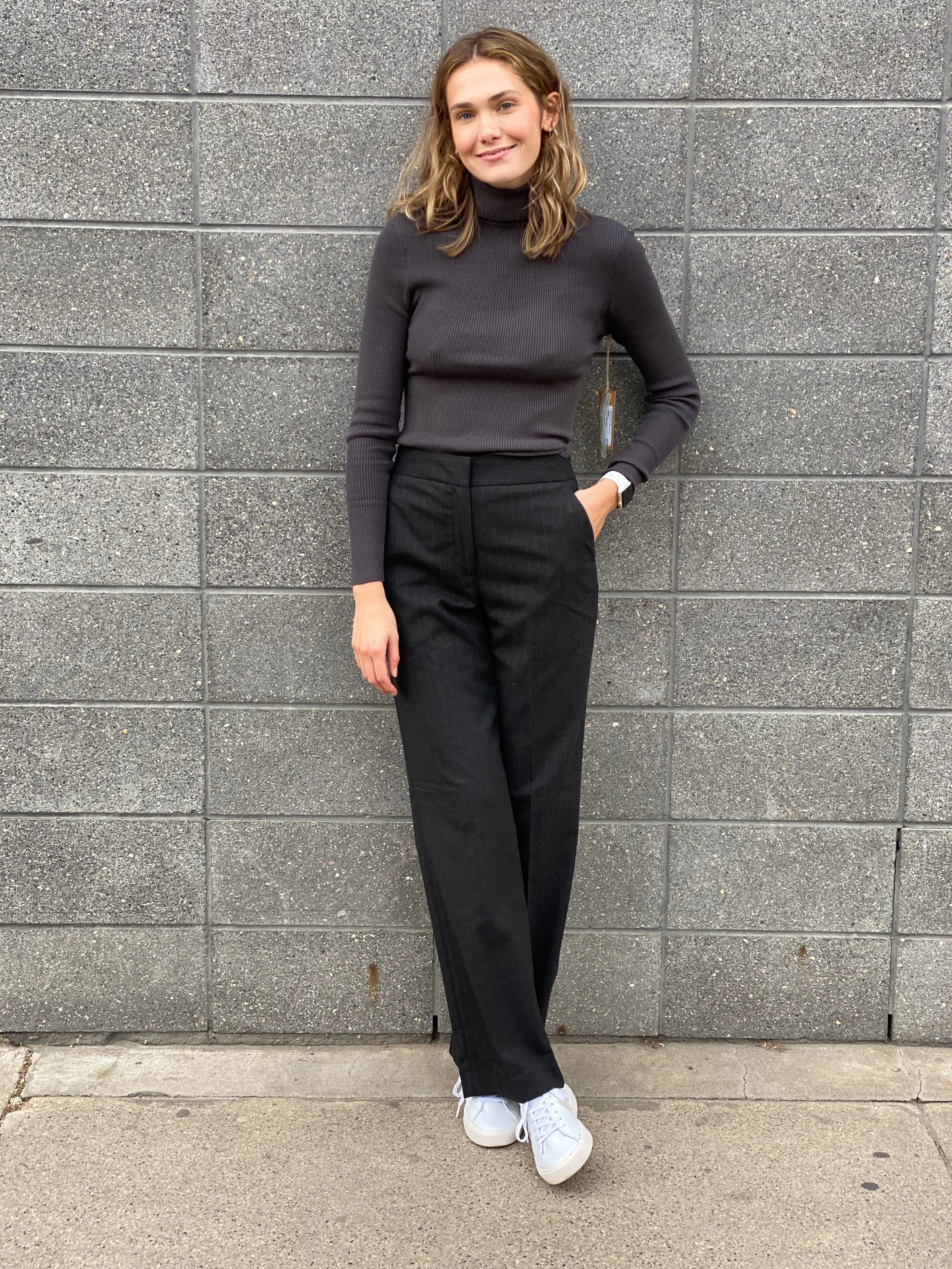 BLAKE FLANNEL FLAT FRONT TROUSER