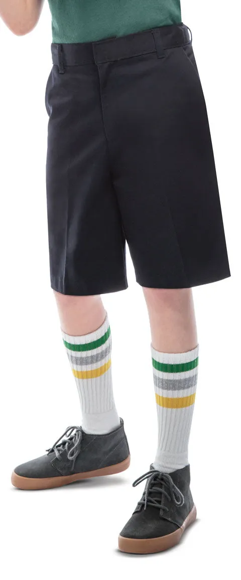 BOYS ADJ. WAIST FLAT FRONT SHORT #5236
