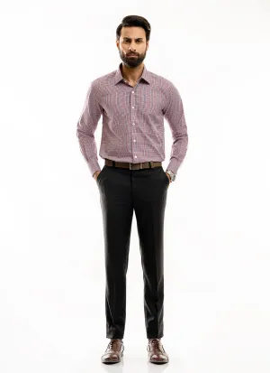 Classic Checks-Red & Blue on White Base, Supernova Gold, Formal Shirt
