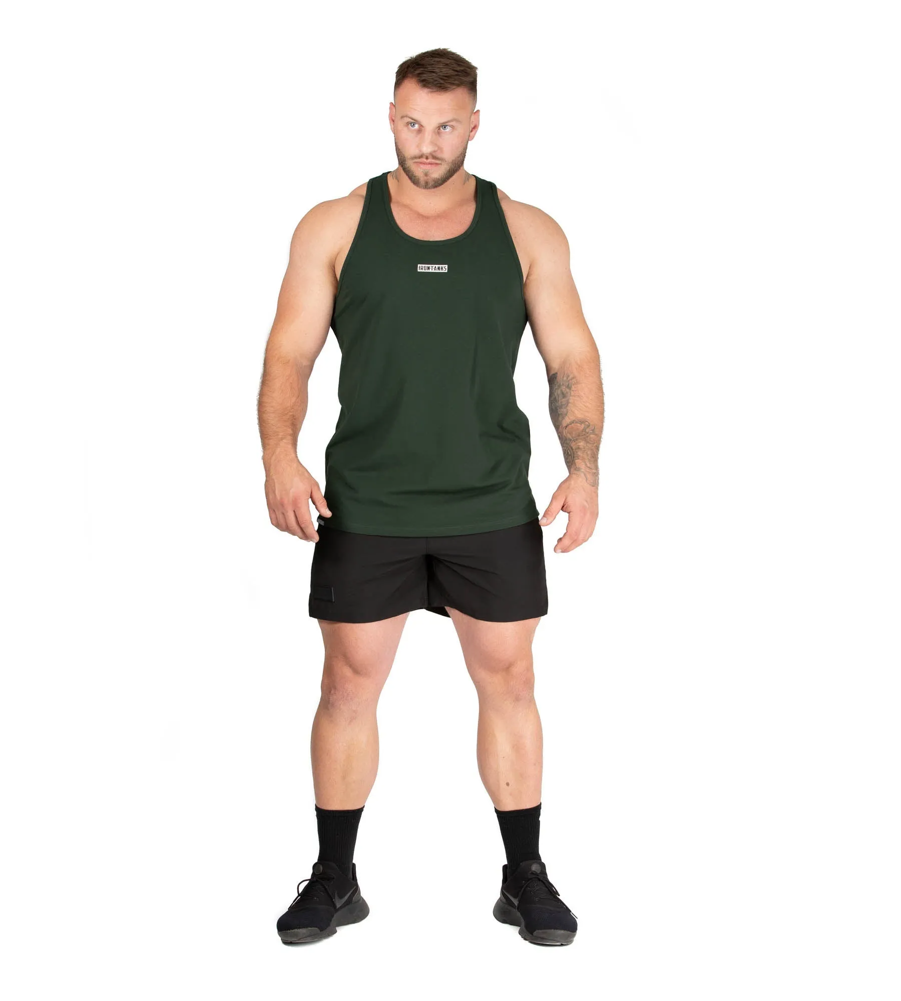 Classic Muscle Singlet - Guerrilla Green