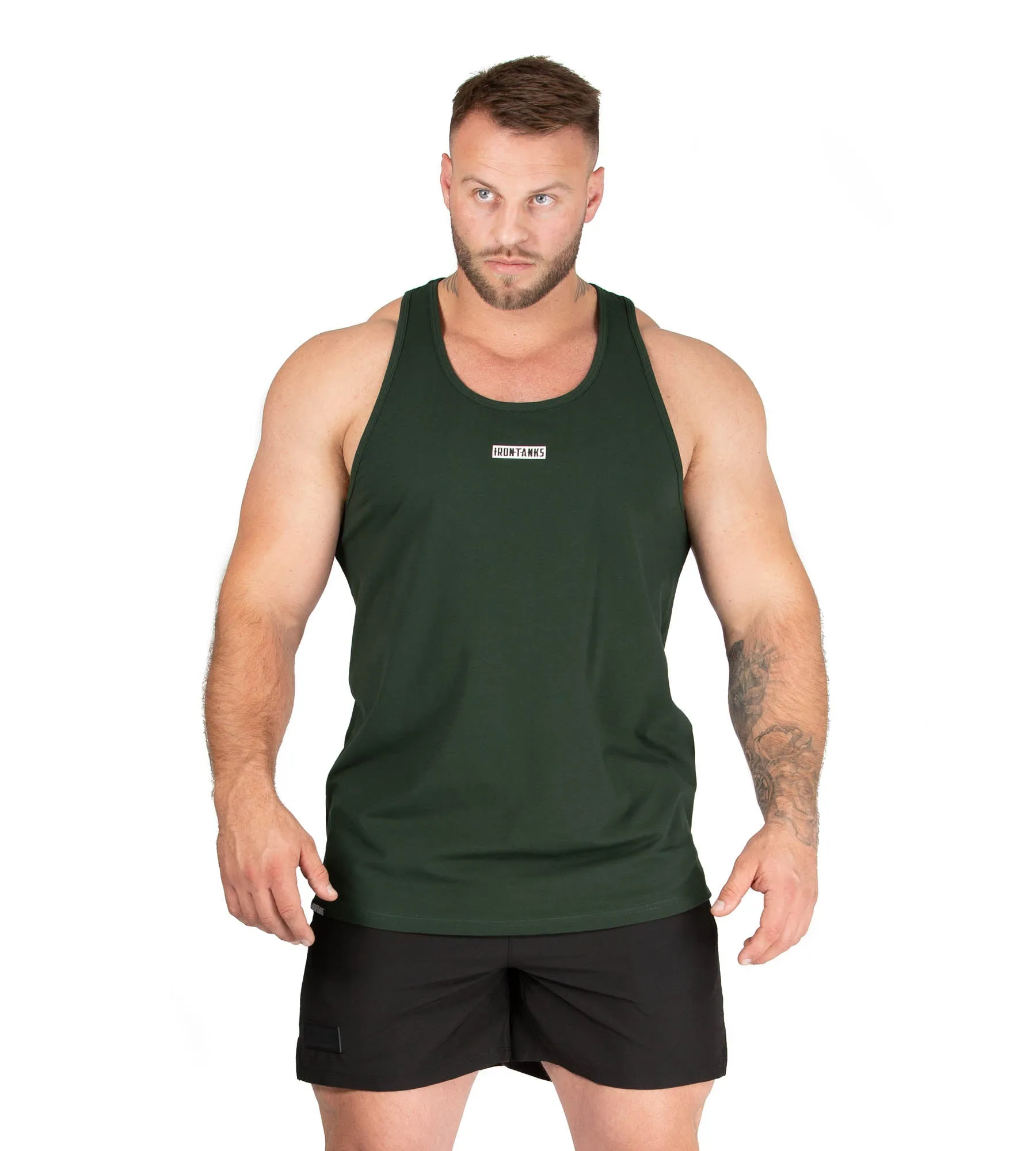 Classic Muscle Singlet - Guerrilla Green