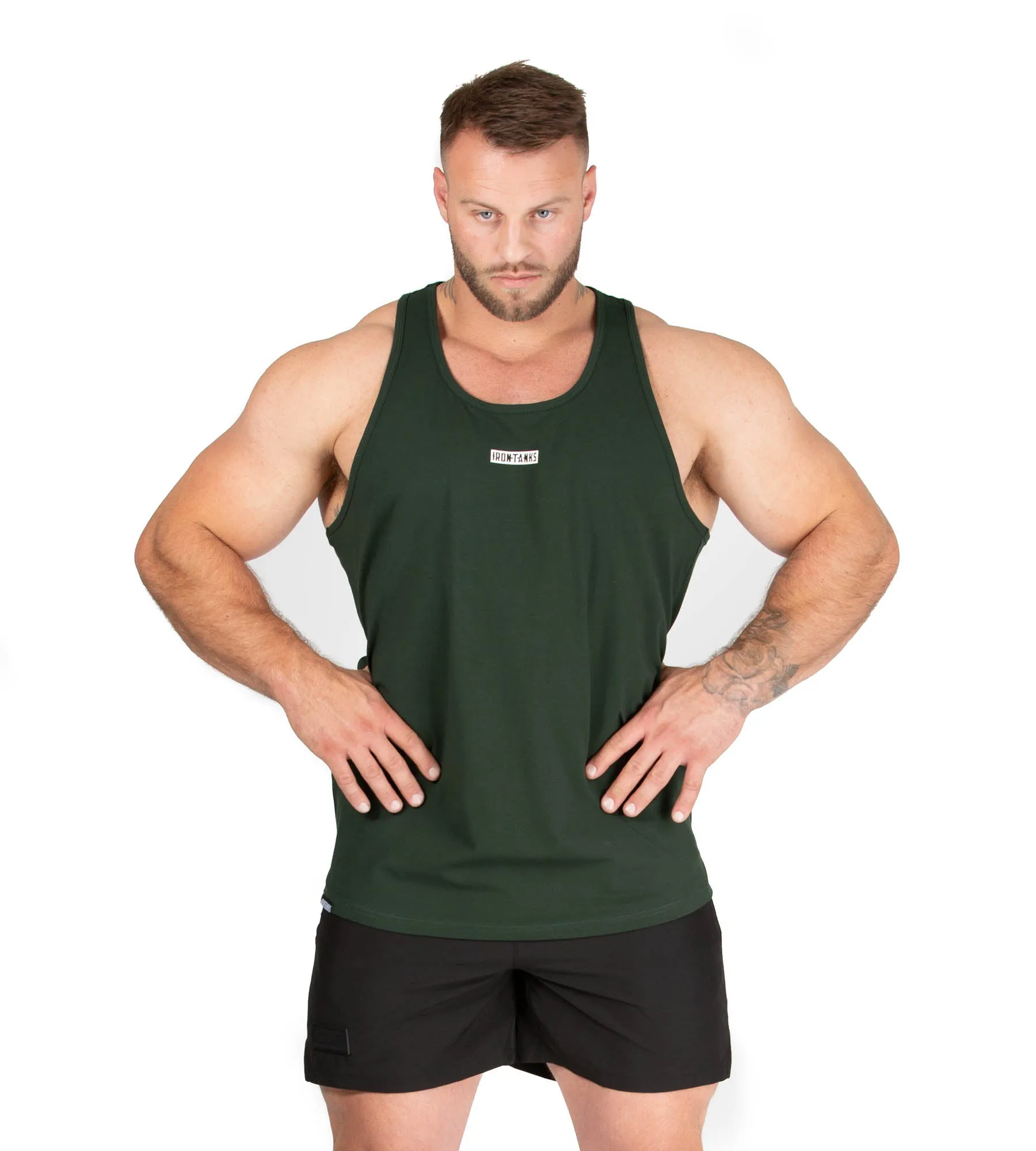 Classic Muscle Singlet - Guerrilla Green