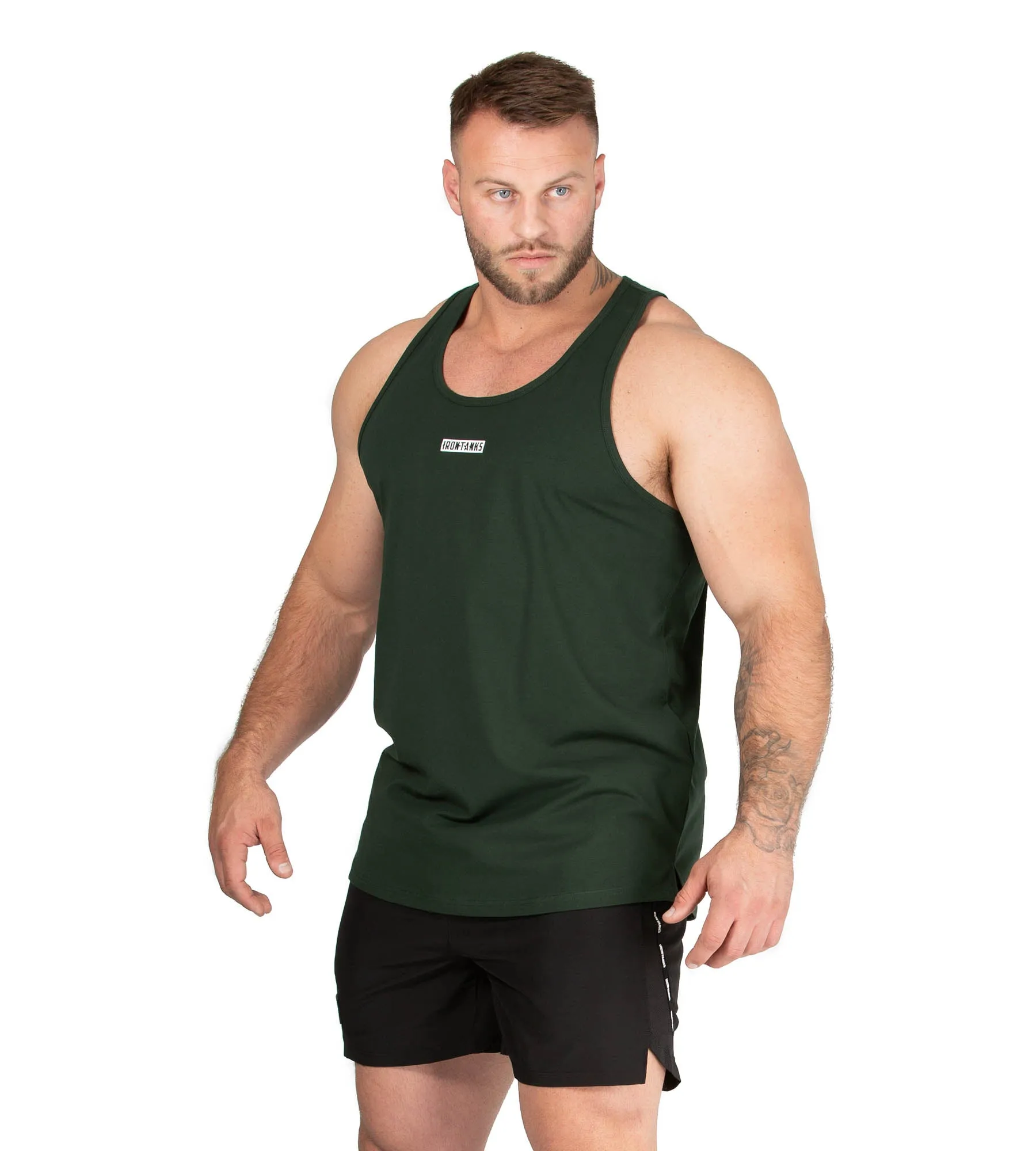 Classic Muscle Singlet - Guerrilla Green