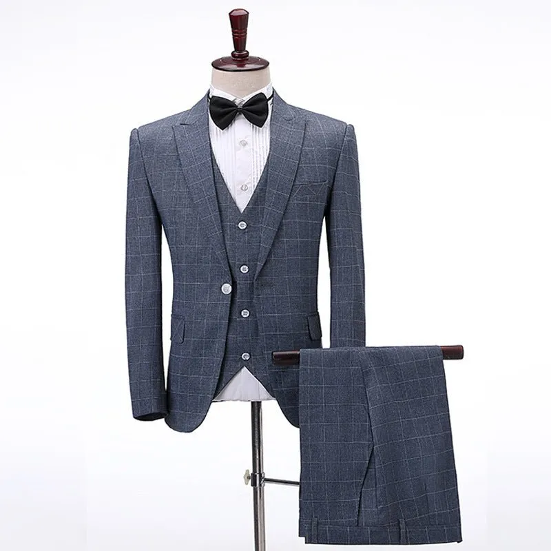 ExoticaLux Skinny Fit 3 Piece Suit