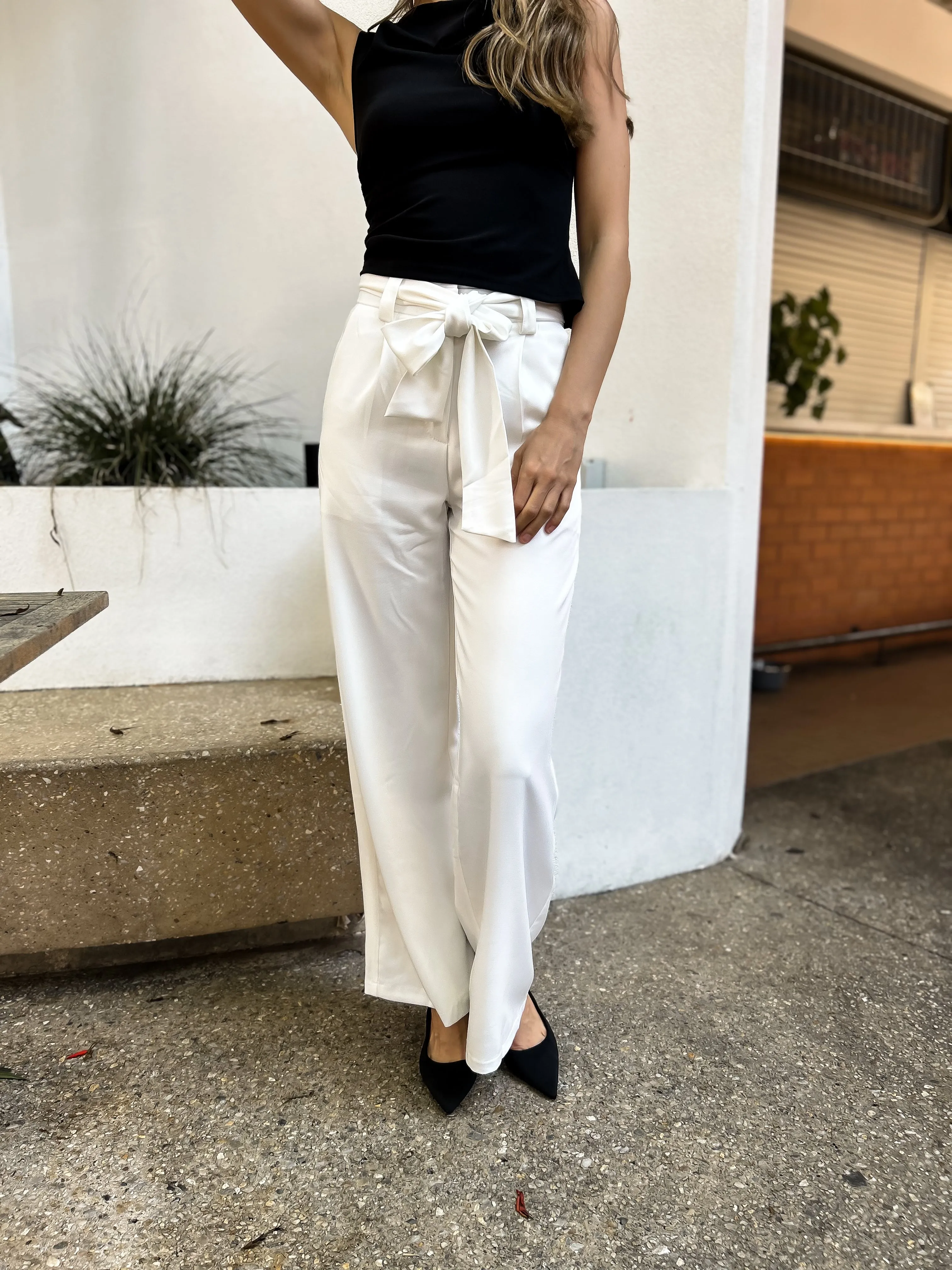 FREYA High Waisted Pants - White