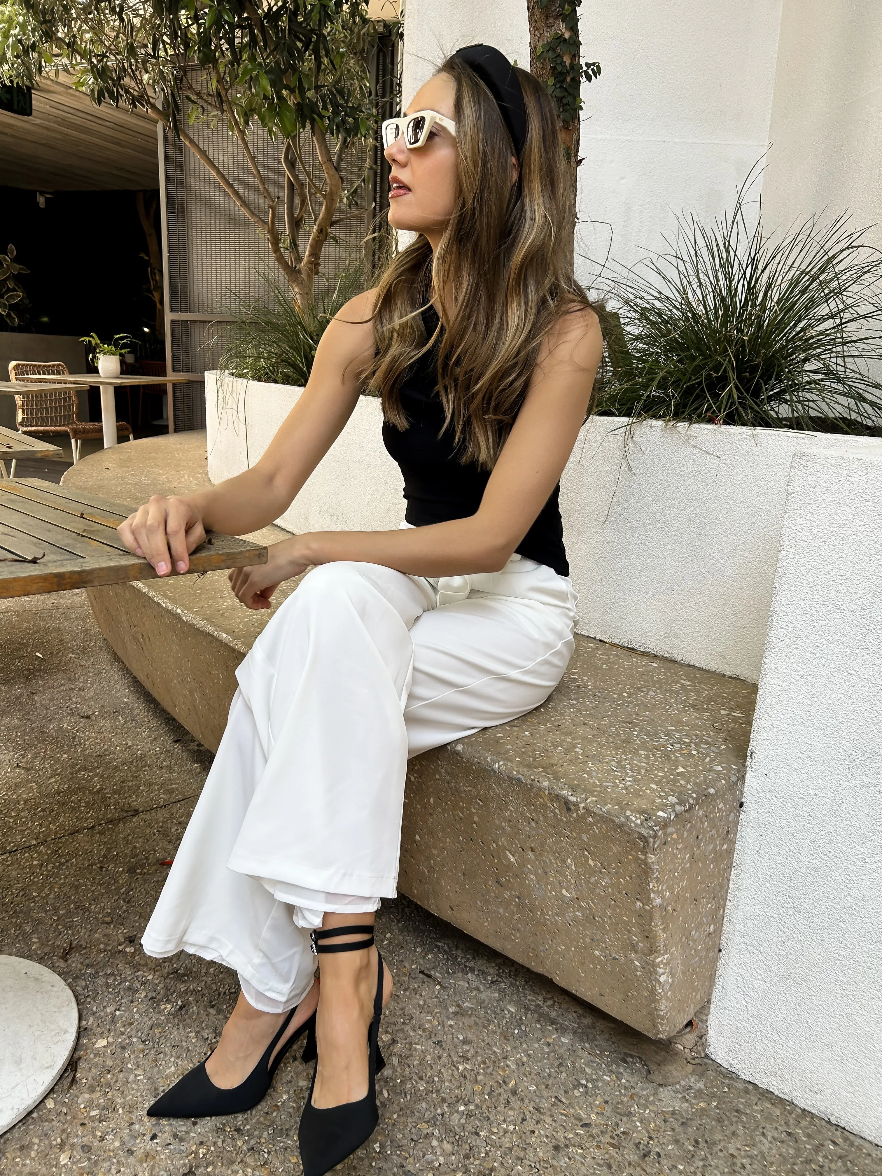 FREYA High Waisted Pants - White