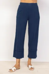 Habitat Sale, 16571 Pieced Hem Flood Pant, Navy 50% Off Regular Price
