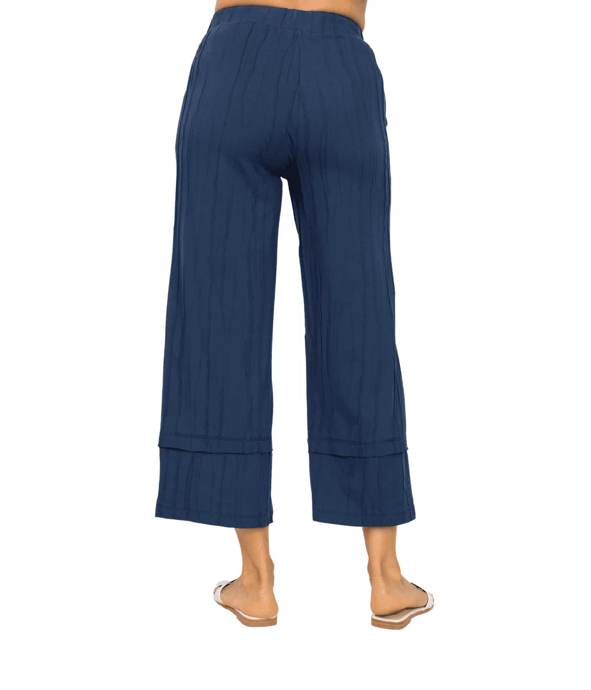 Habitat Sale, 16571 Pieced Hem Flood Pant, Navy 50% Off Regular Price