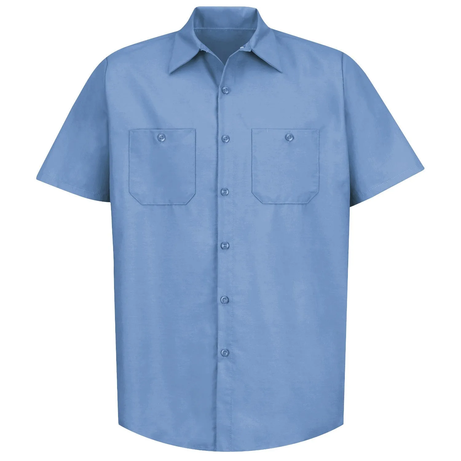 Industrial Work Shirt Short Sleeve - Light Blue