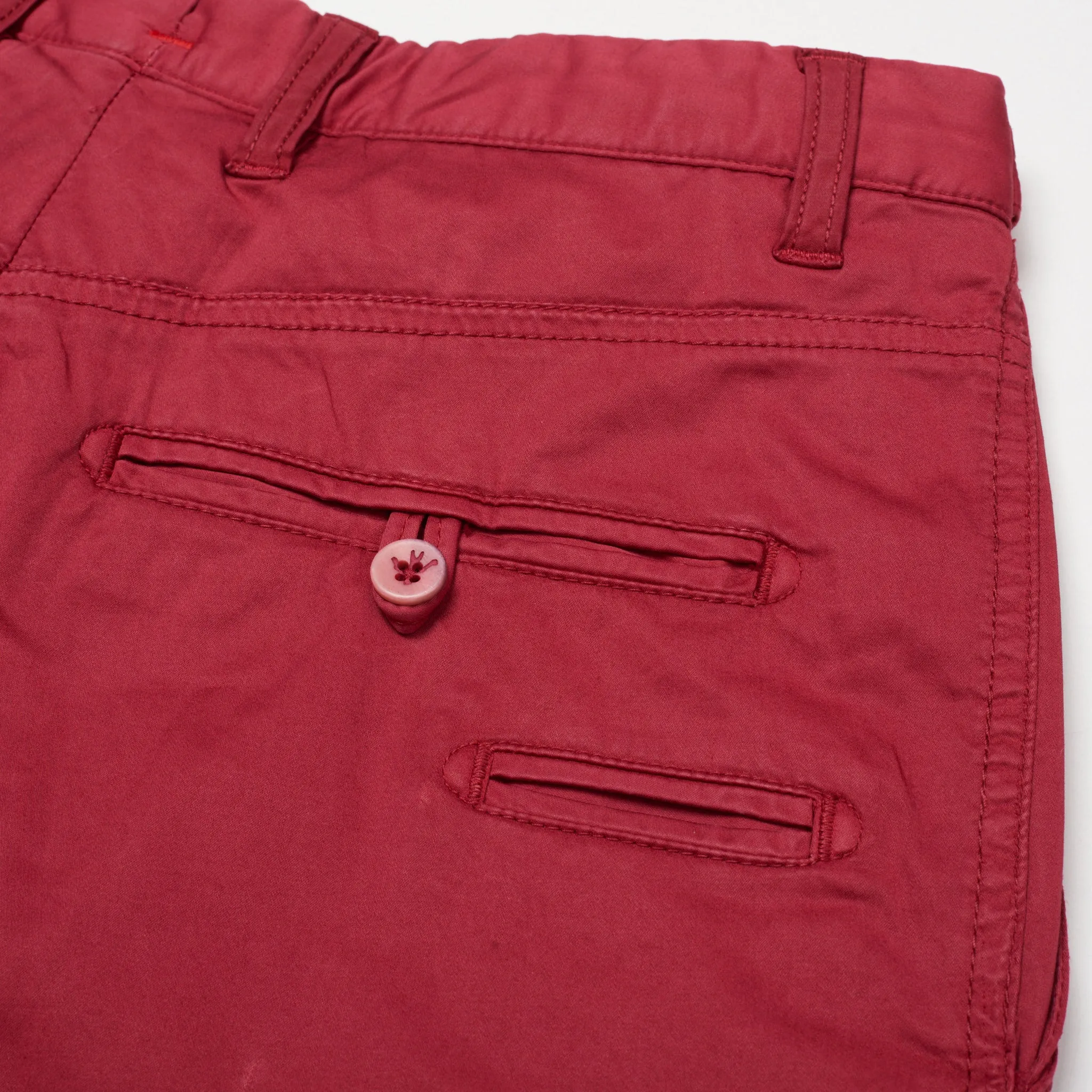 ISAIA Napoli Red Cotton Flat Front Cargo Pants EU 46 NEW US 30 Slim Fit