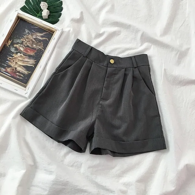 Japanese High-Waisted Shorts