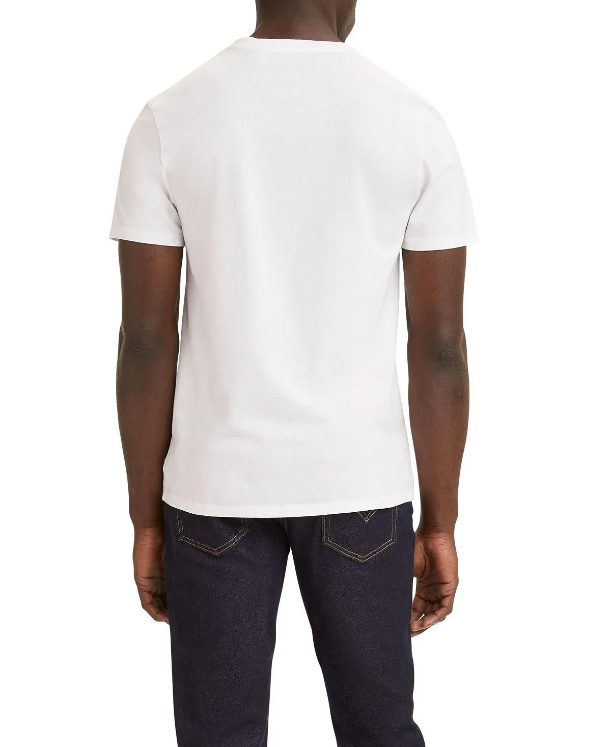 Levi's Men's Short Sleeve Batwing Logo T-Shirt, White