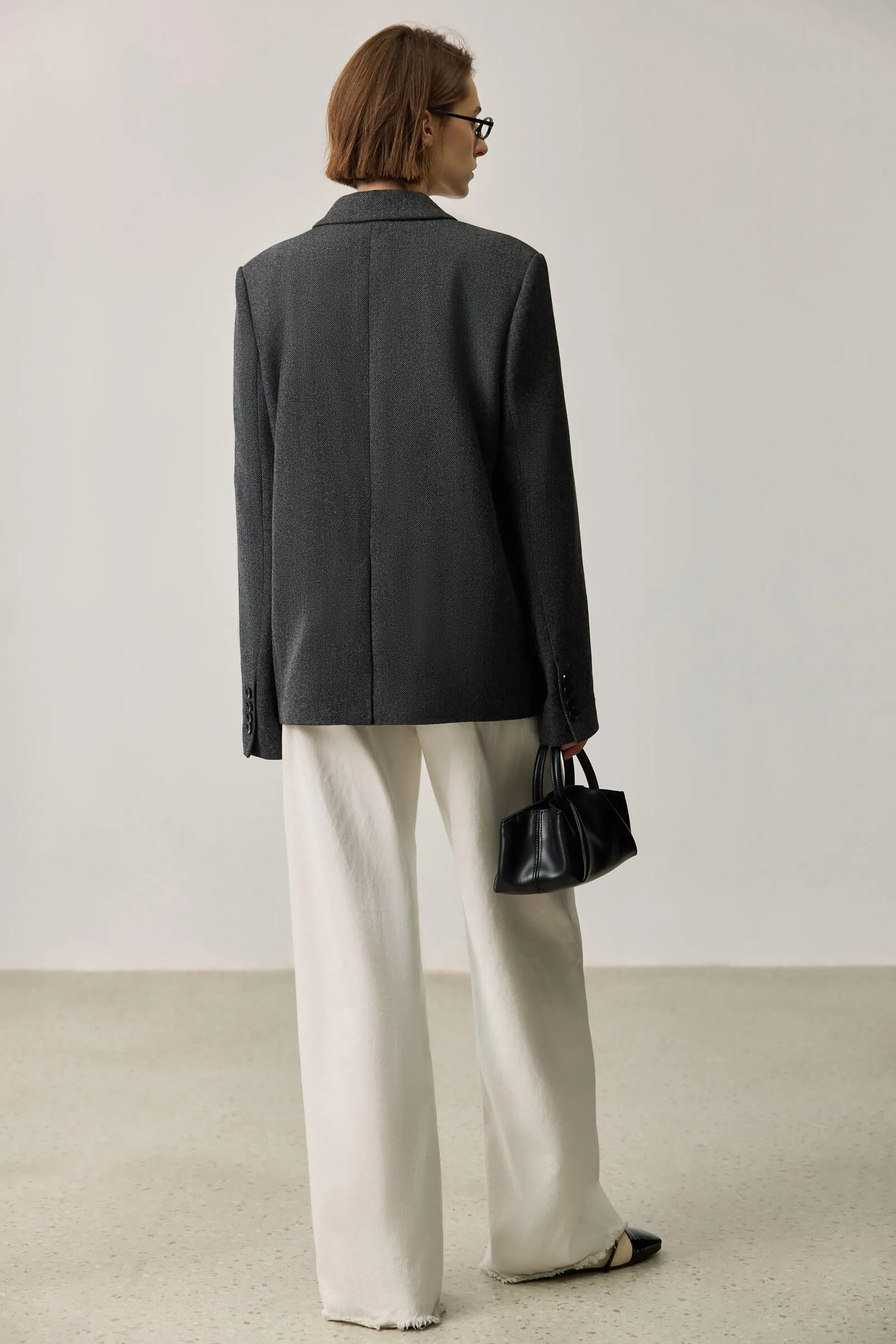 LILY Wool-Blend Work Blazer
