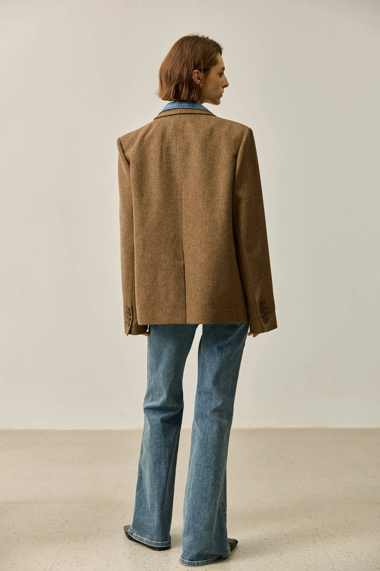 LILY Wool-Blend Work Blazer