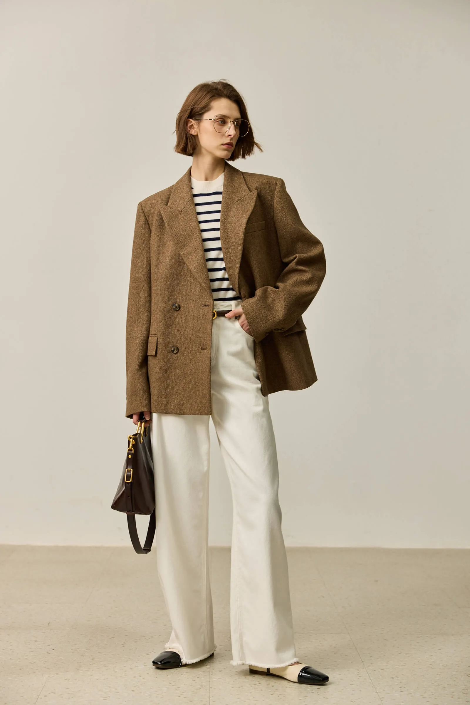 LILY Wool-Blend Work Blazer