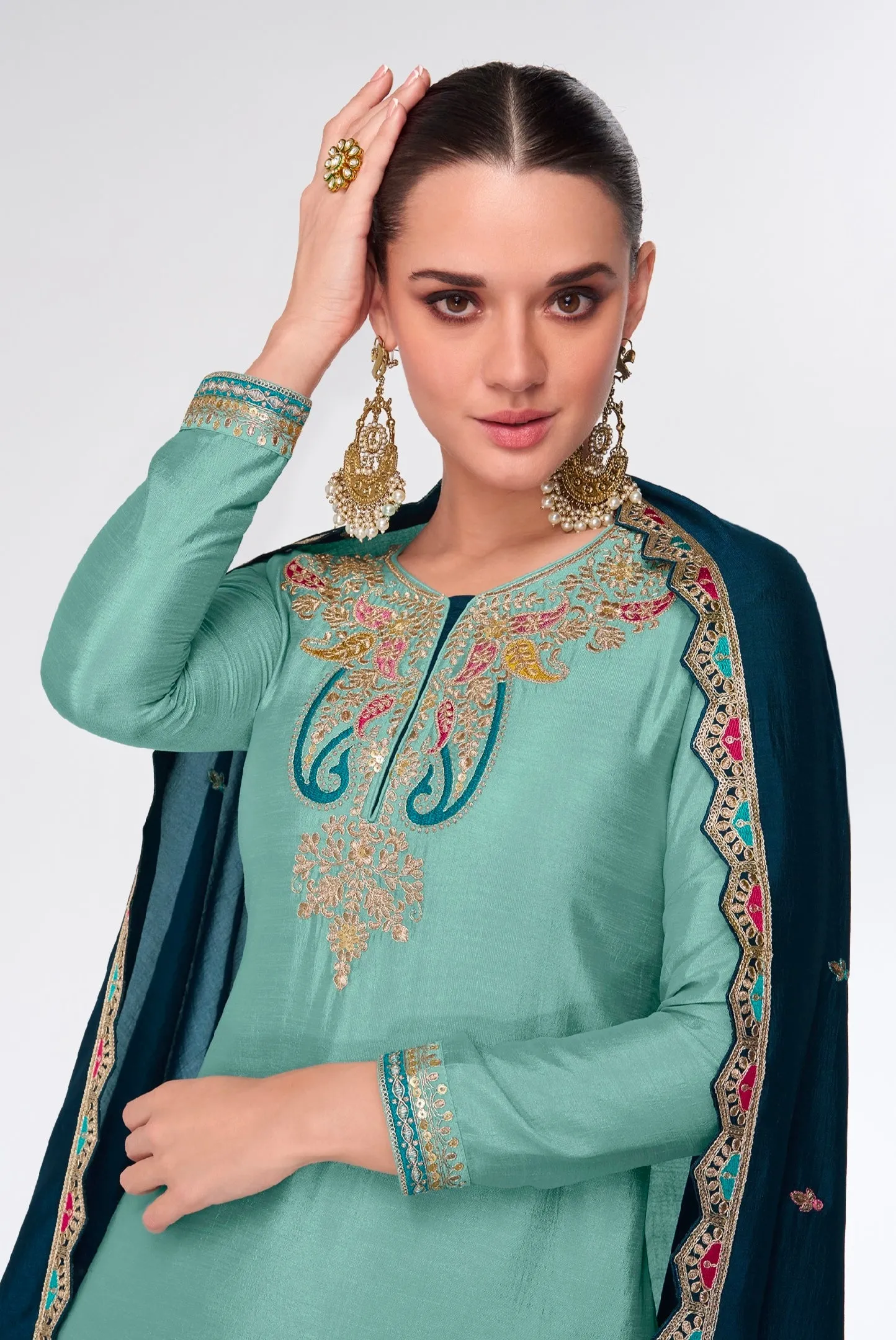 Luxurious Designer Silk Salwar Suit for Weddings