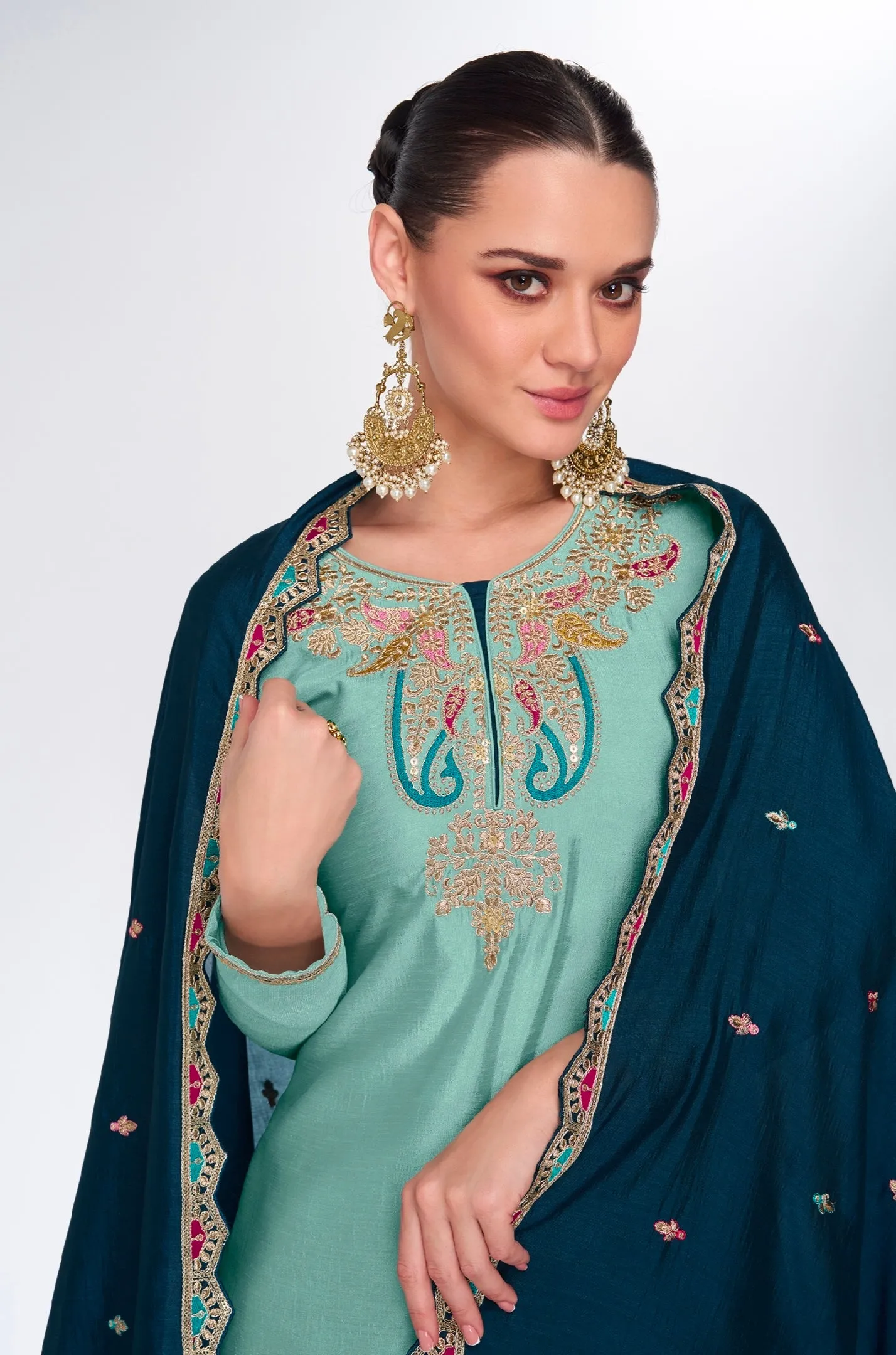 Luxurious Designer Silk Salwar Suit for Weddings