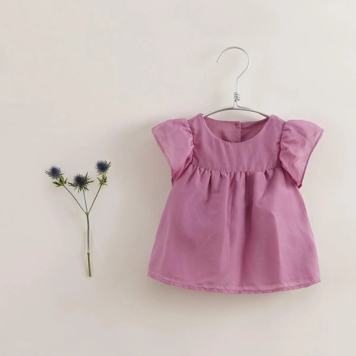 MARC & JANIE Girls Silk Flutter Sleeve Shirts 230732