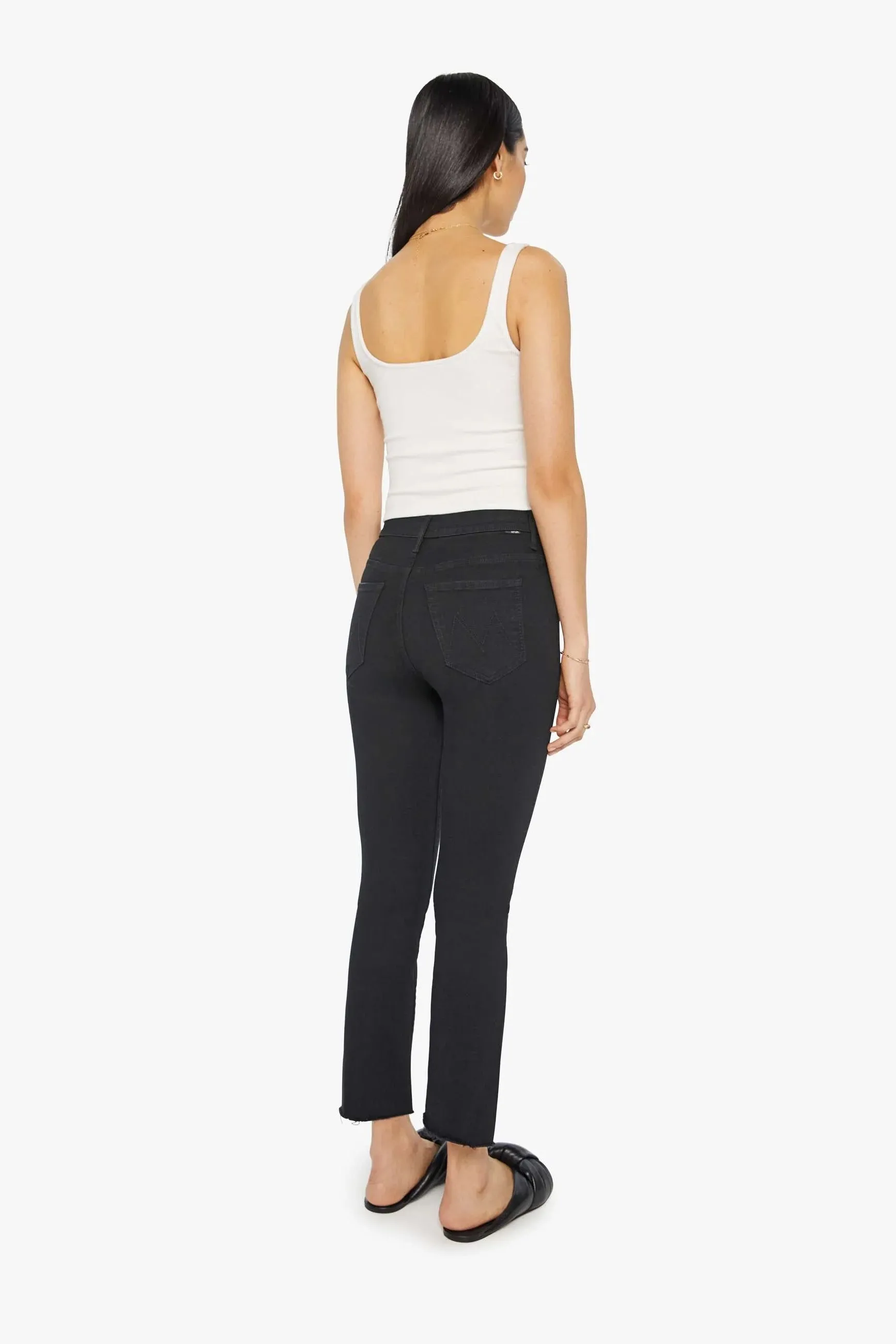 Mother Insider Crop Step Fray
