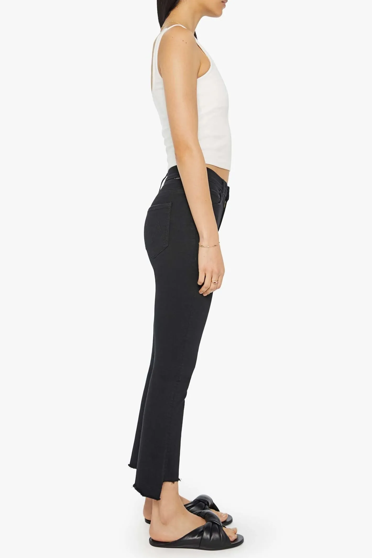 Mother Insider Crop Step Fray