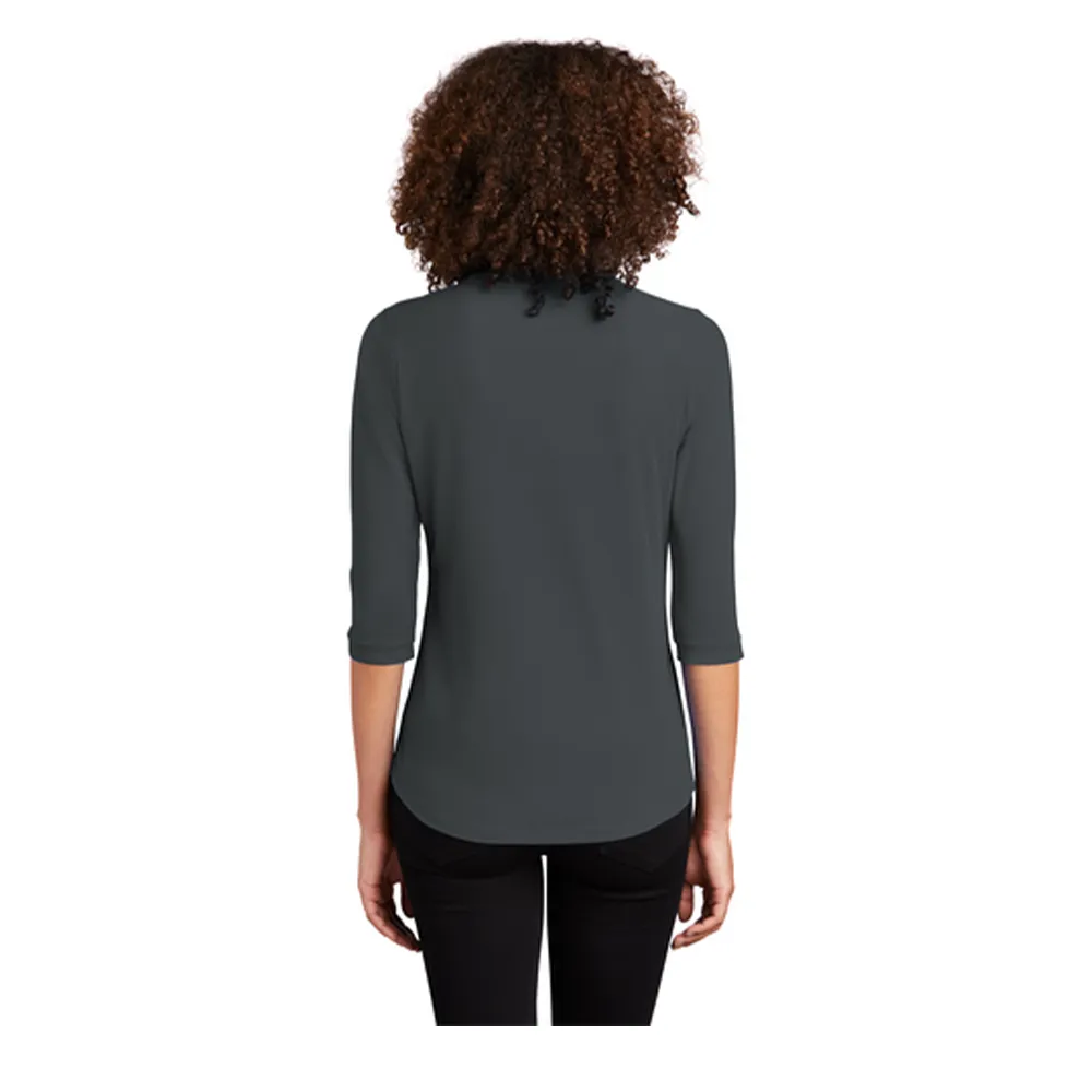 OGIO ® Ladies Jewel Henley - Diesel Grey