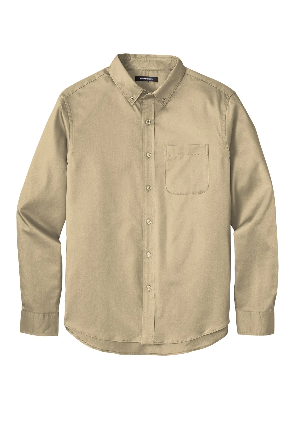 Port Authority® Long Sleeve SuperPro React™ Twill Shirt - Wheat