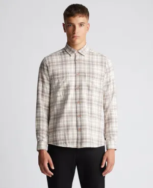 Regular Fit Checked Cotton Overshirt