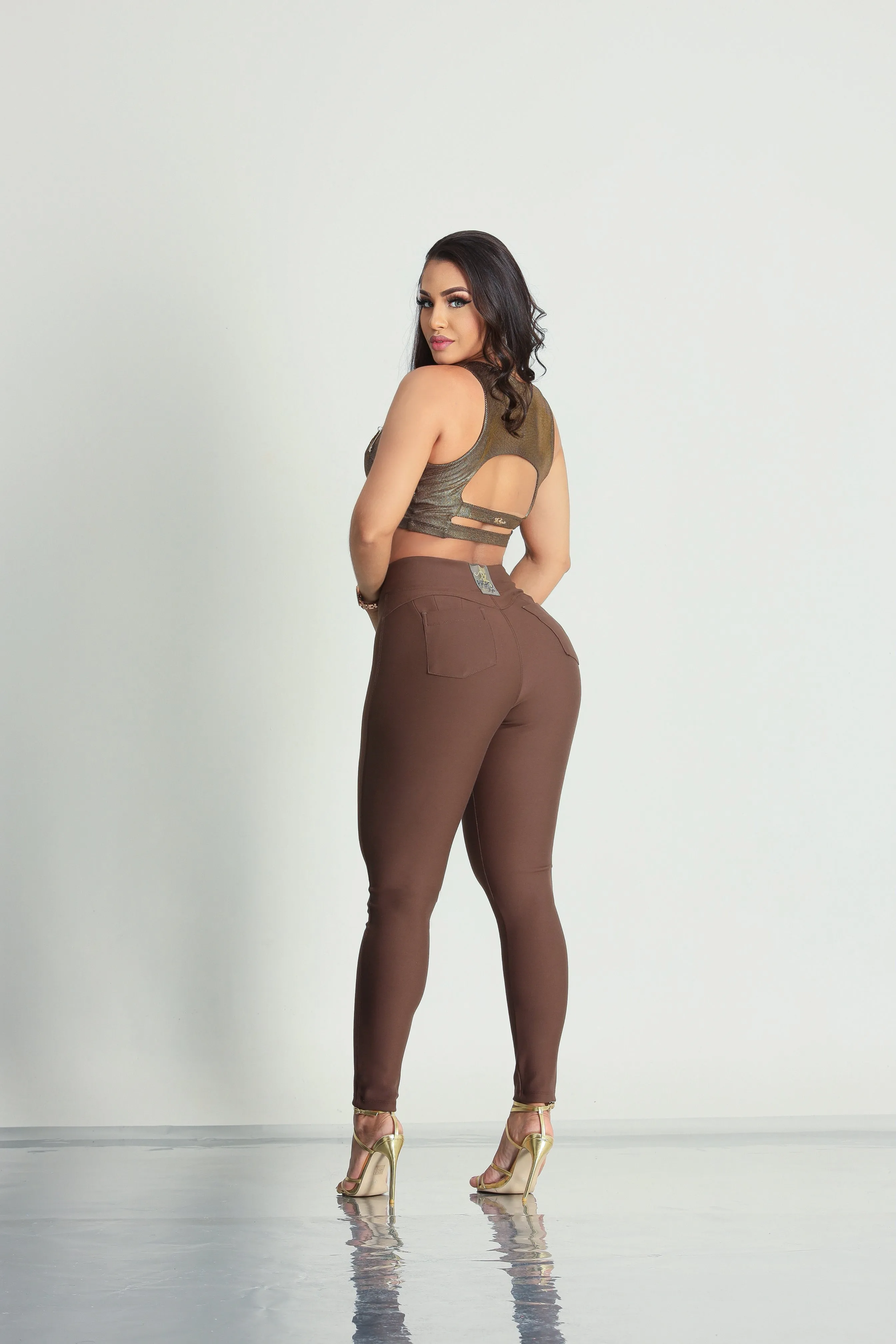 Rhero Women's High Waisted  Pants with Butt Lift 11836