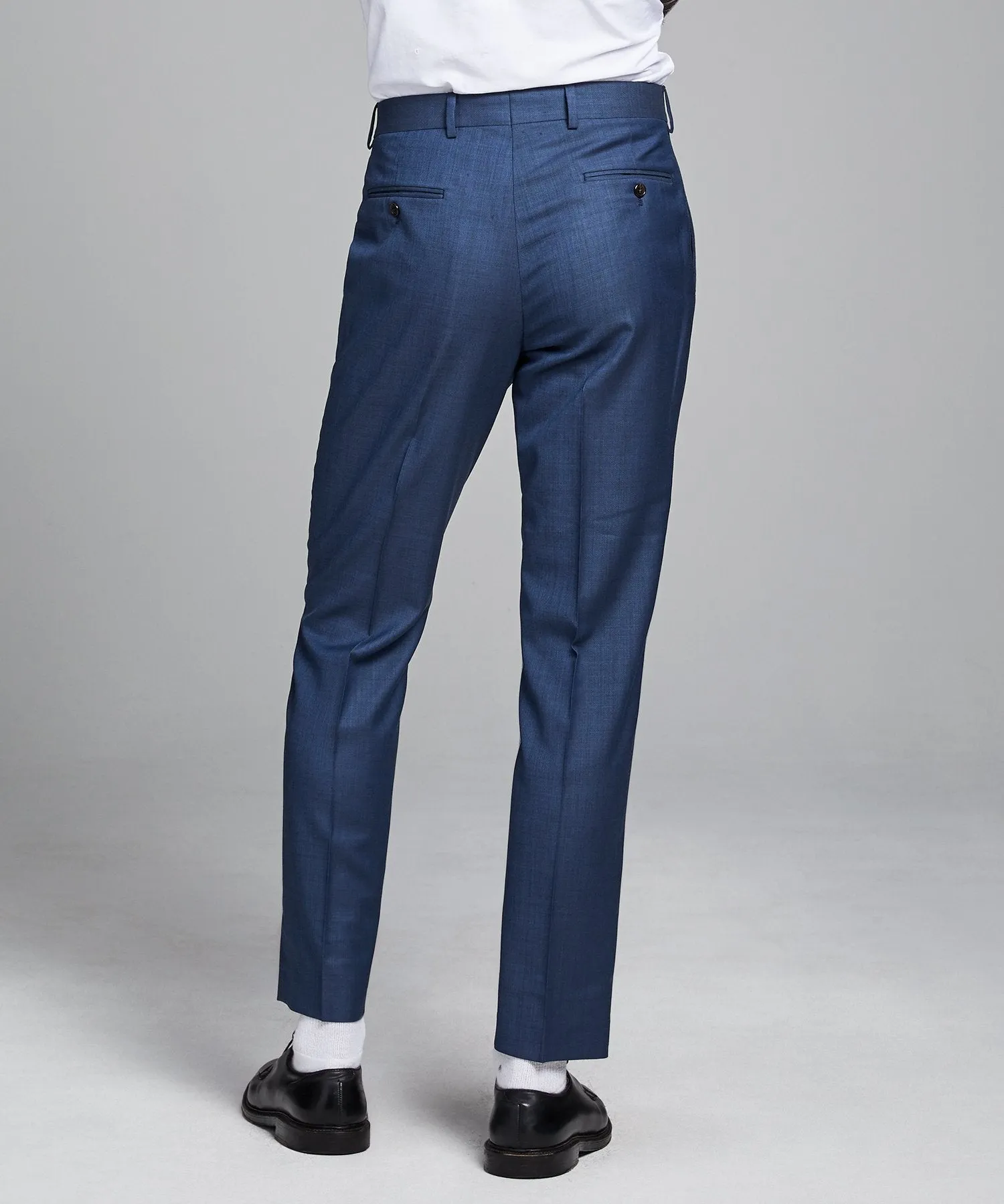 Sutton Stretch Tropical Wool Suit in Petrol Blue