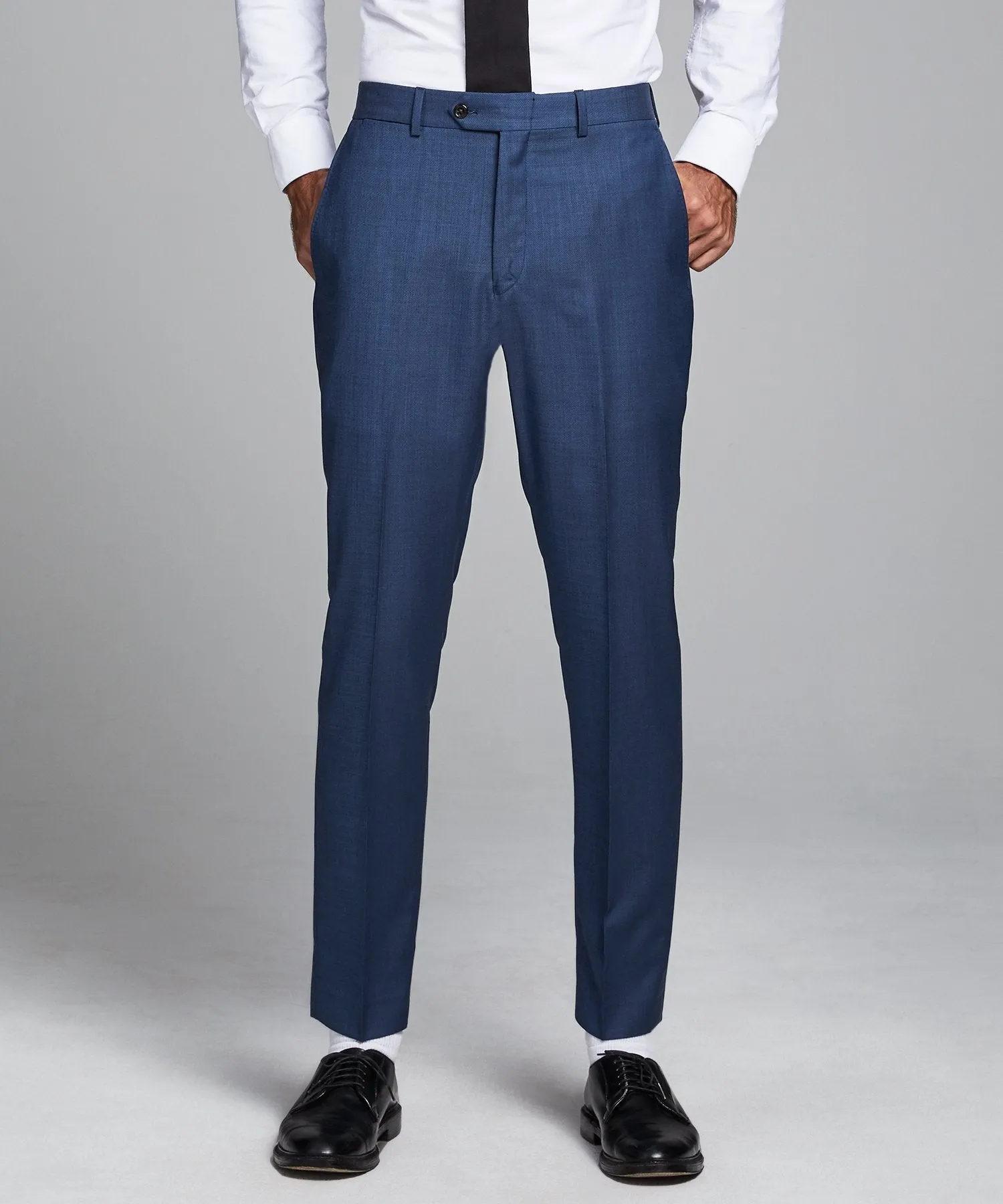 Sutton Stretch Tropical Wool Suit in Petrol Blue