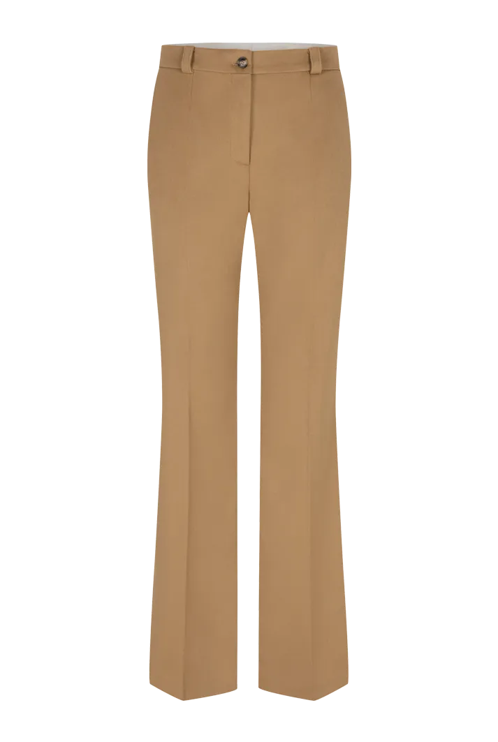Tailored High Waisted Pants l Camel
