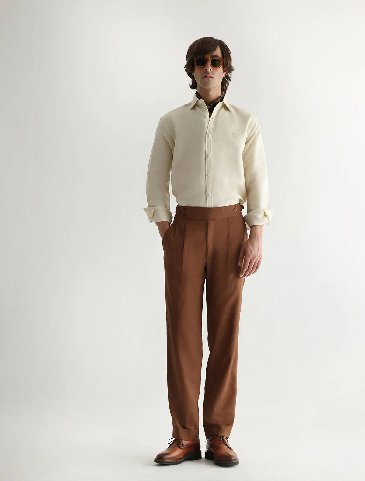 TAN HIGH WAISTED PANTS