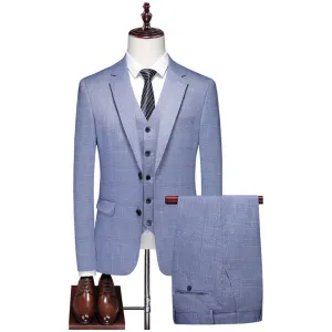 ViscoChic Skinny Zipper Fly 3 Piece Suit 9