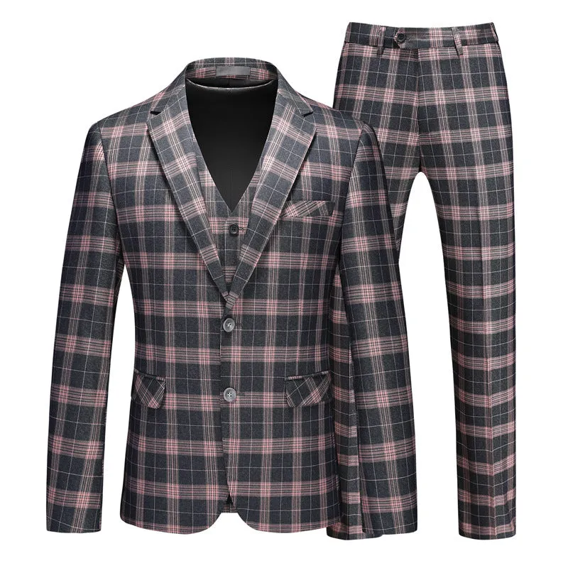 ViscoChic Skinny Zipper Fly 3 Piece Suit 9