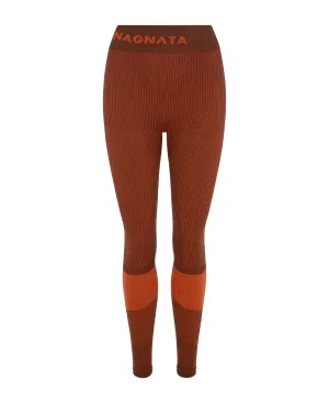YANG RIB LEGGING - HENNA/CEDAR